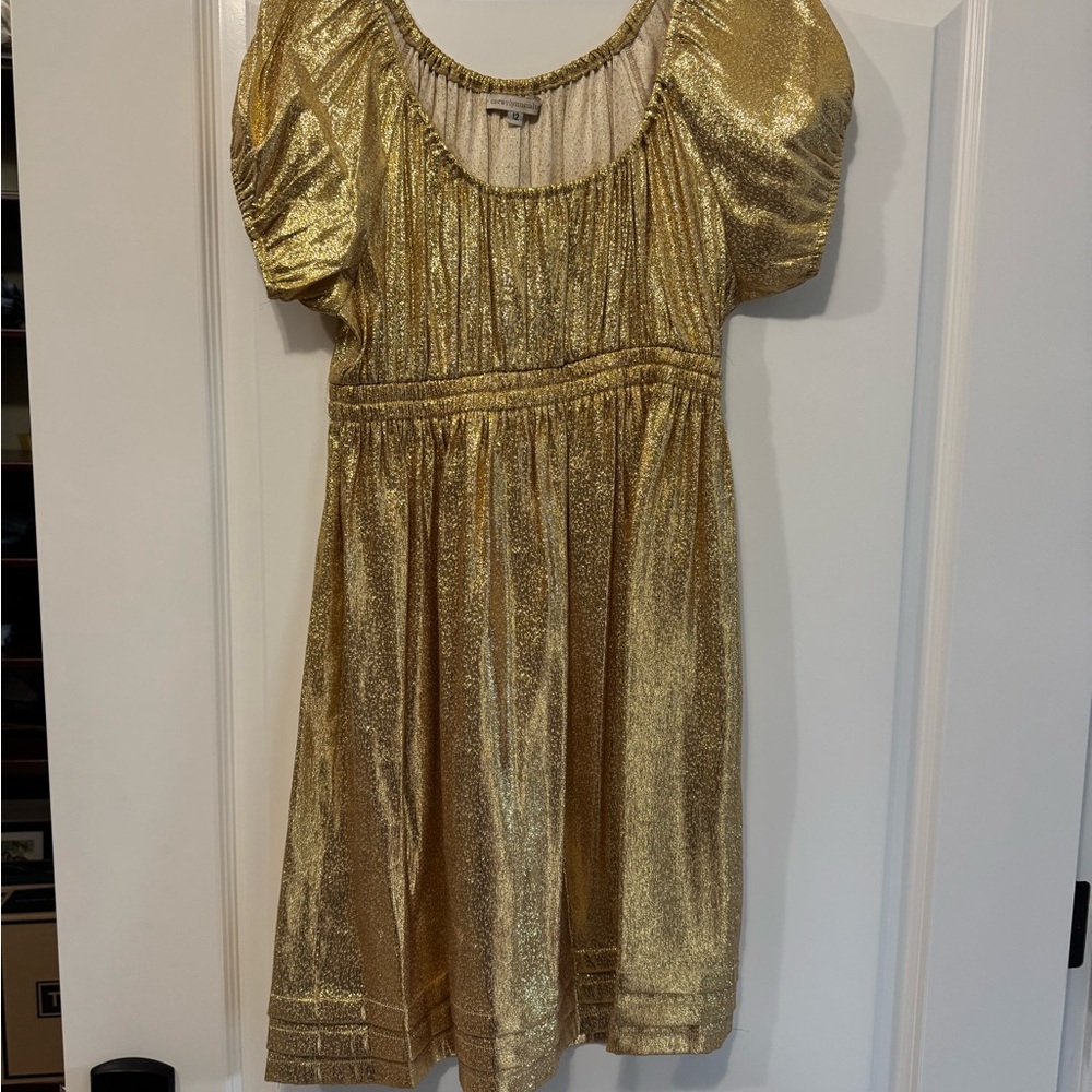 Corey Lynn Calter Gold Midi Dress